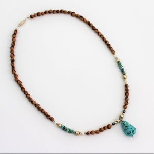 Native Jewelry - AUTHENTIC NAVAJO TURQUOISE JUNIPER BERRY NECKLACE Native Jewelry - AUTHENTIC NAVAJO TURQUOISE JUNIPER BERRY NECKLACE